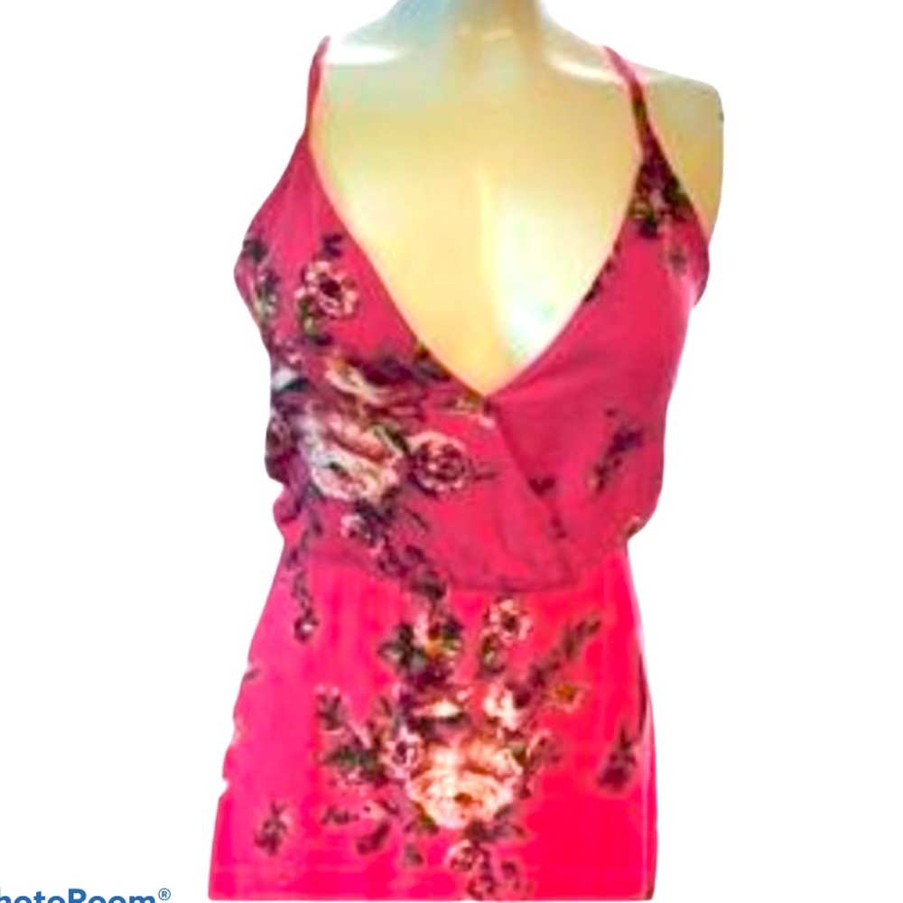 Velvet Torch pink flowered maxi dress NWT